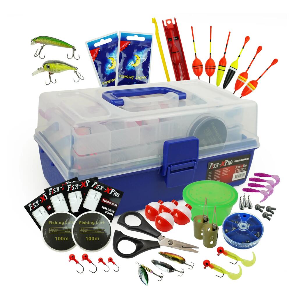 Fishing Tackle Box - 200 Pieces - Allround Fishing Set