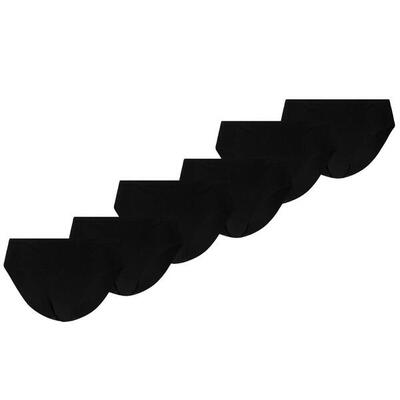 Dames briefs invisible cotton 6-pack zwart