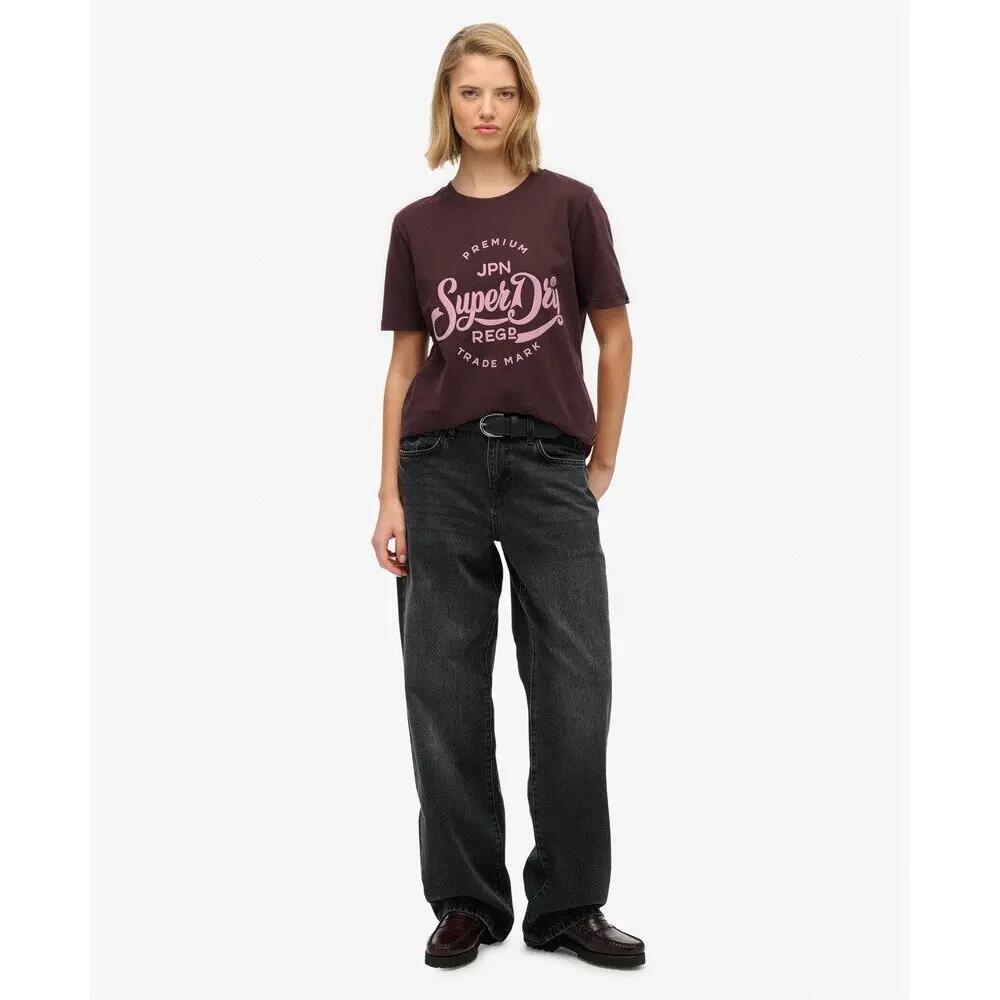 Camiseta de mujer Superdry Premium Script Entry 3/7