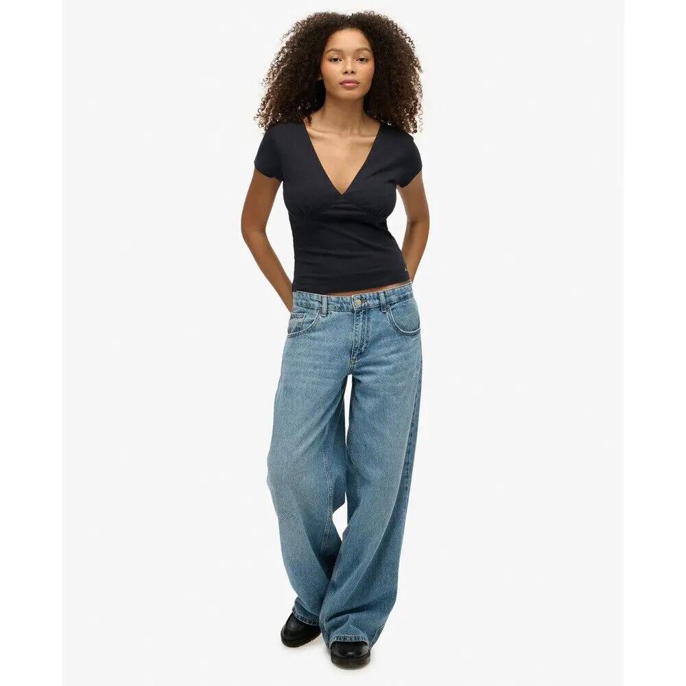T-shirt corset com mangas para mulher Superdry 2/5