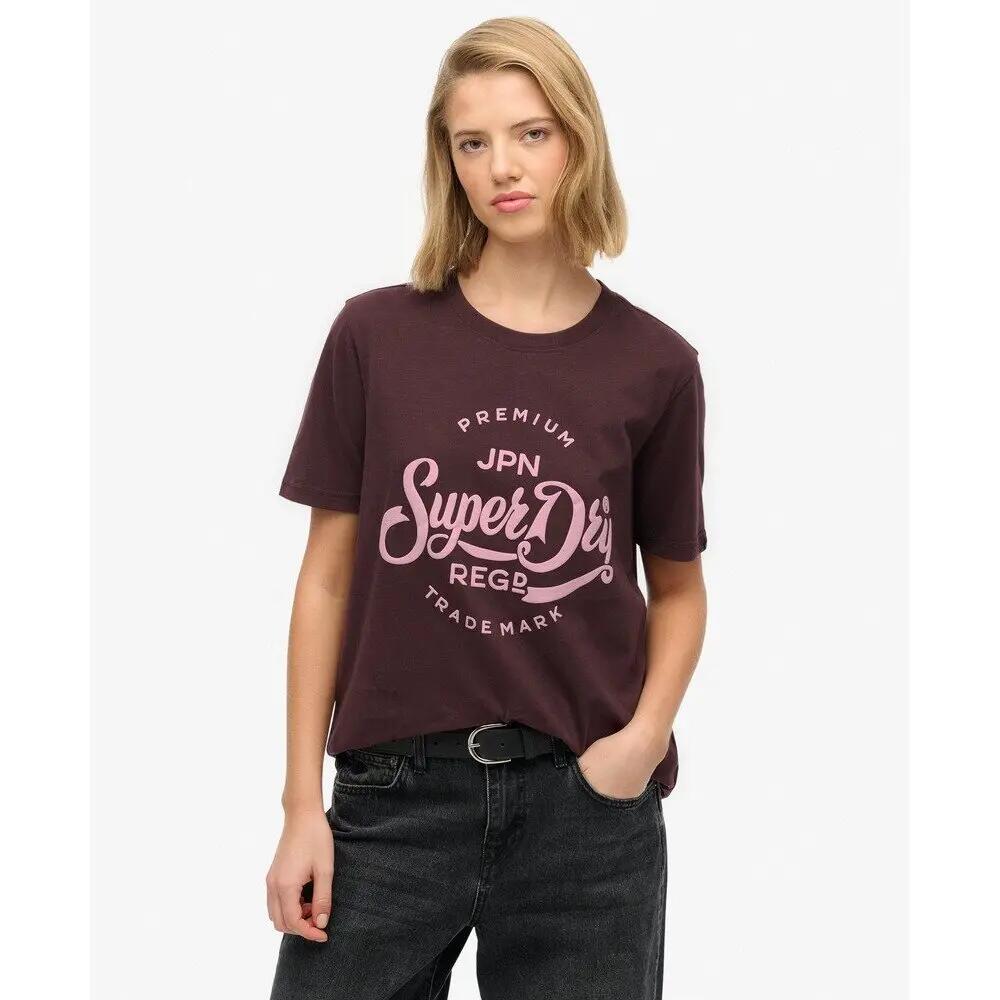 Camiseta de mujer Superdry Premium Script Entry 2/7
