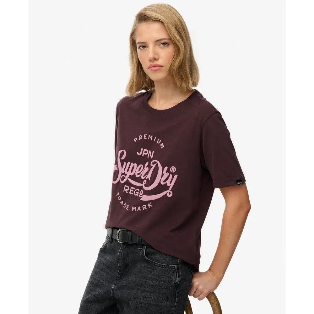 Camiseta de mujer Superdry Premium Script Entry 4/7