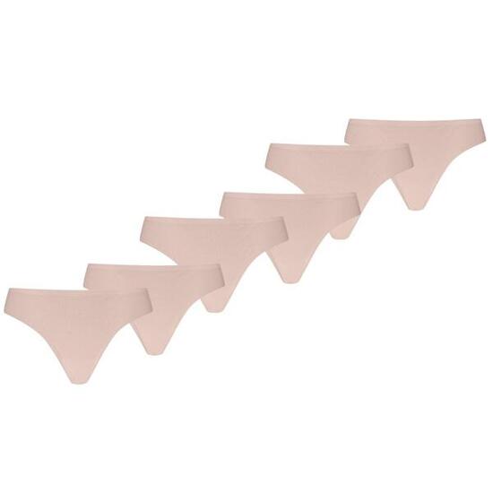 Puma strings femme Invisible Cotton 6-pack rose clair