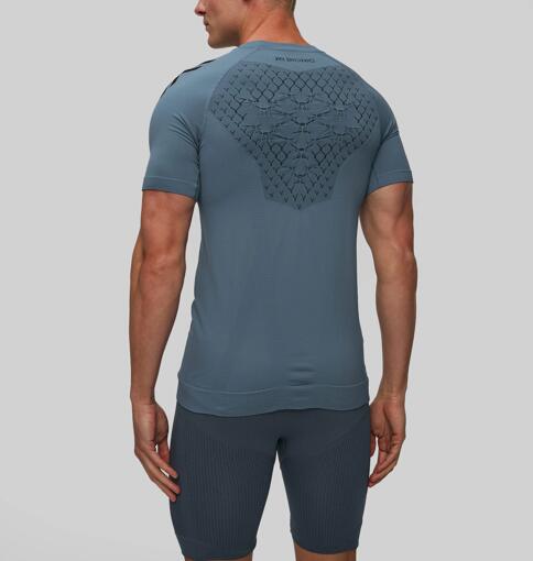 Koszulka biegowa męska X-Bionic Twyce Run Shirt Blue Black 3/5