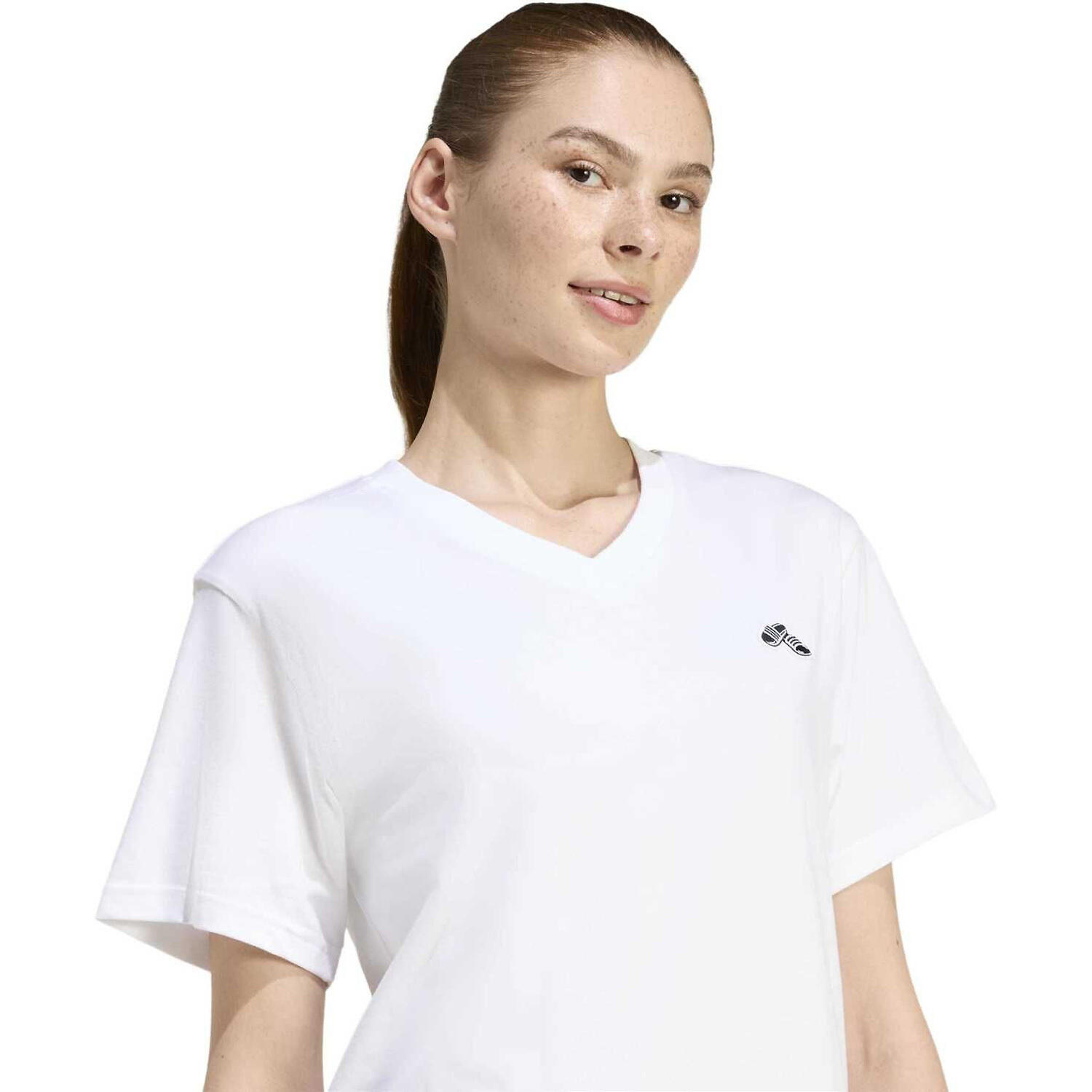 Damen T-Shirt SLIDE VNECK 4/5