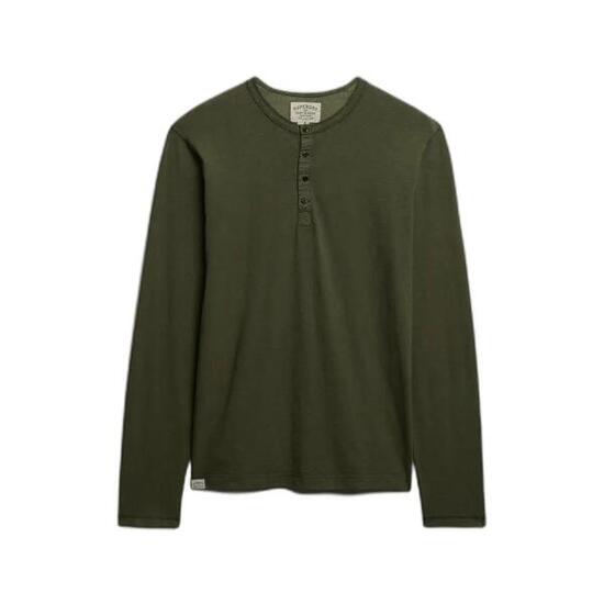 T-shirt manches longues a col tunisien Superdry Jersey