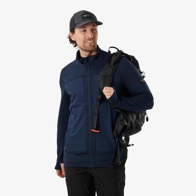 Heren wandelen flc_fullzip_wproof winddichte trondheim wind mid layer full zip