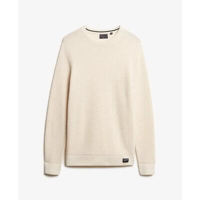 Trui met structuurgebreide ronde hals superdry