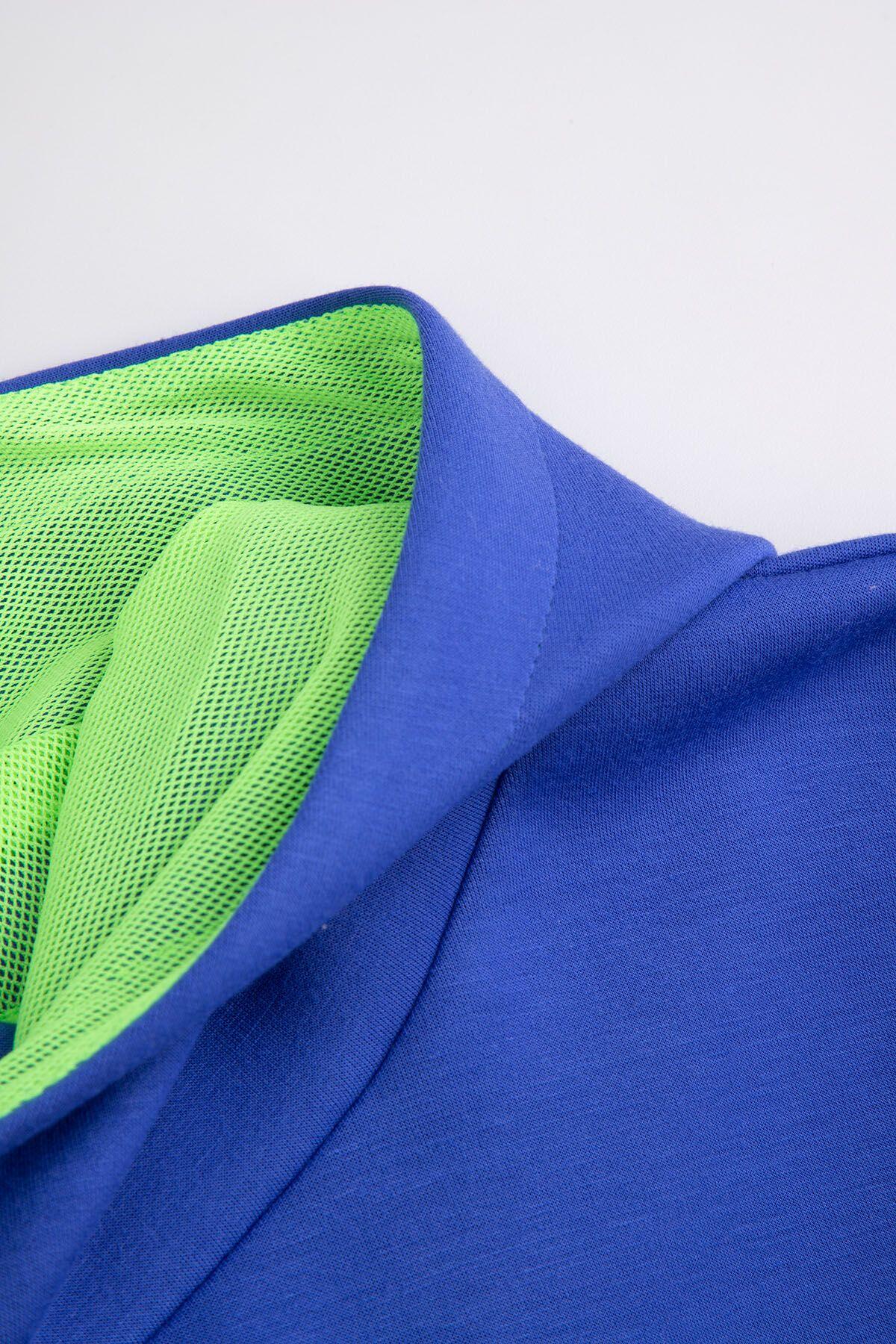 Kinderhoodie WL6 blauwe 3/4