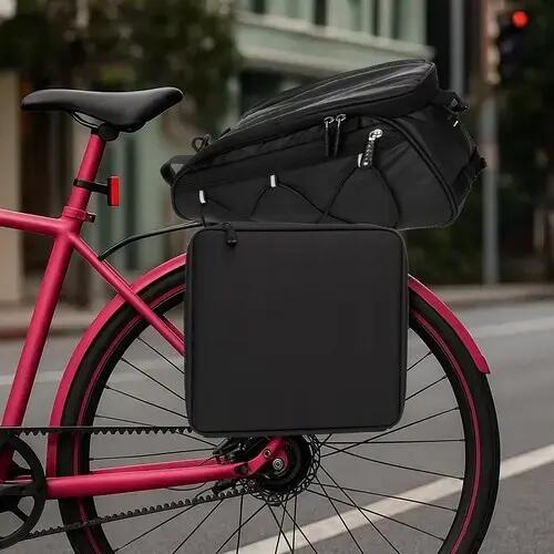 Geanta bicicleta modulara 3 piese, impermeabila, benzi reflectorizante 2/7