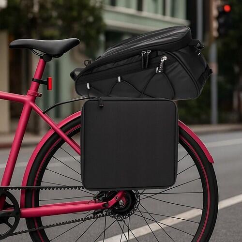 Geanta bicicleta modulara 3 piese, impermeabila, benzi reflectorizante