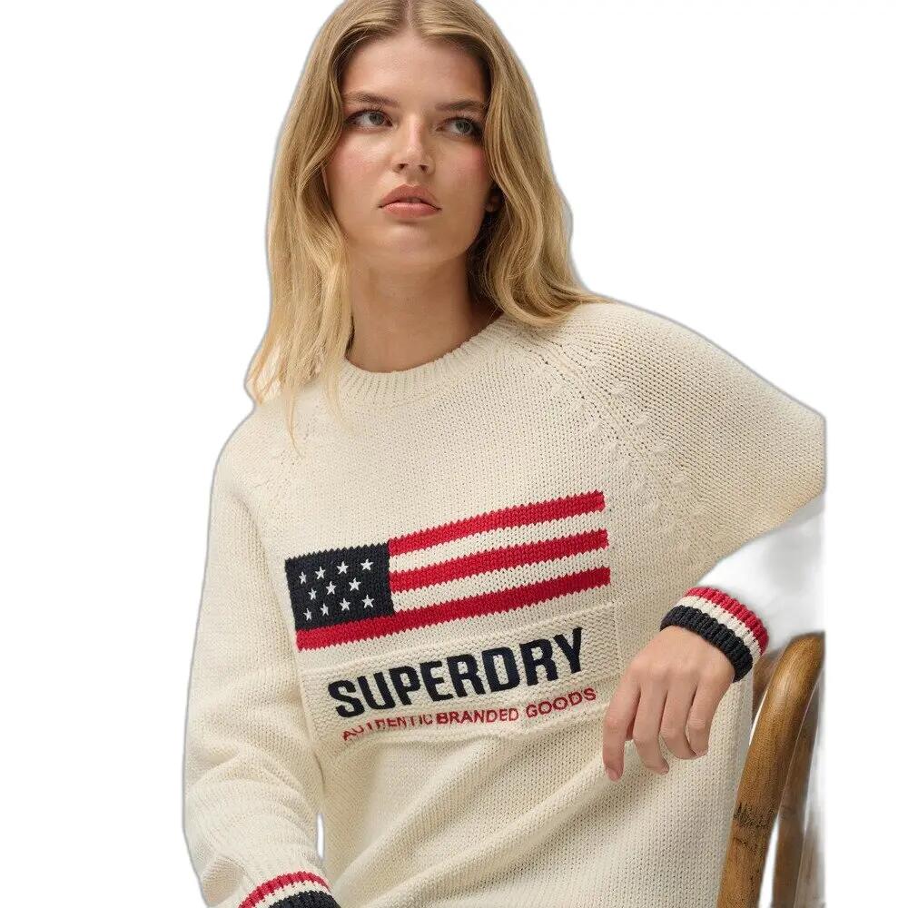 Women's round neck sweater Superdry Americana 6/6
