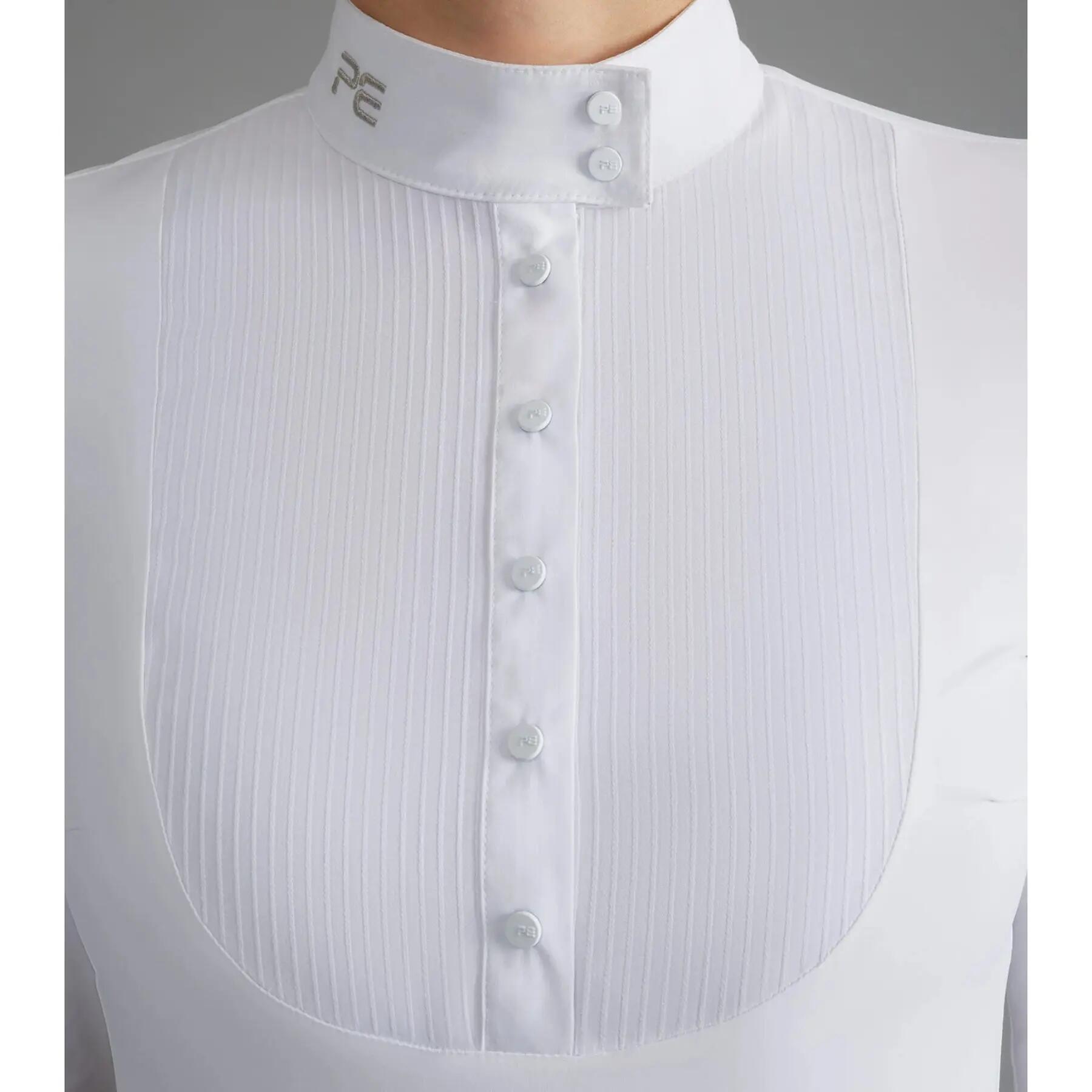 Camisa de competición de equitación de manga larga para mujer Premier Equine Nav 5/6
