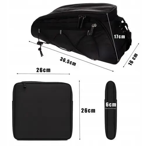 Geanta bicicleta modulara 3 piese, impermeabila, benzi reflectorizante 7/7