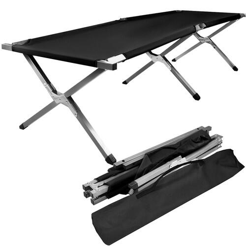 Pat pliabil, structura metalica, poliester 600D, 110 kg, 189 x 62.5 x 43 cm