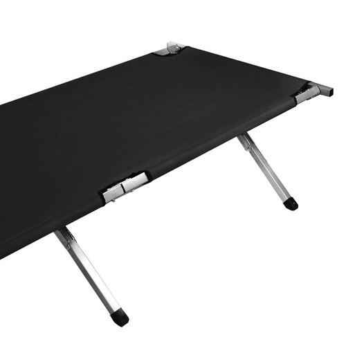 Pat pliabil, structura metalica, poliester 600D, 110 kg, 189 x 62.5 x 43 cm