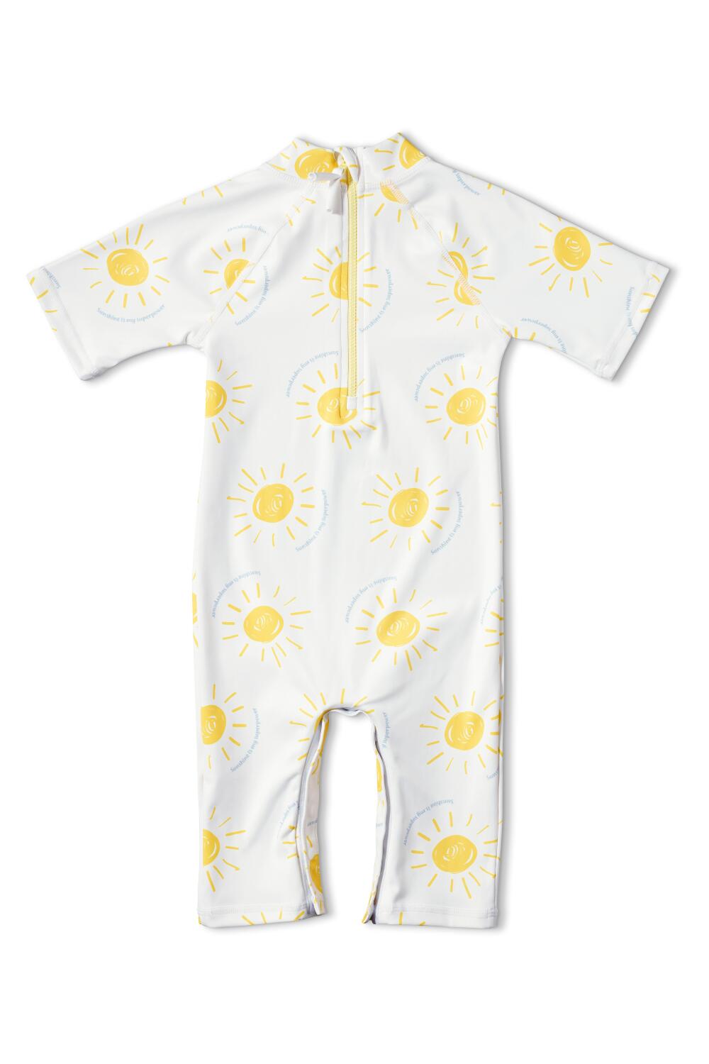Combinaison de bain anti-UV manches courtes Bébé (6-18 mois) Jaune, Pacific 2/2