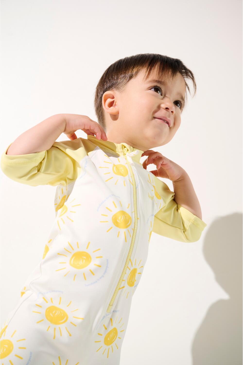 Combinaison de bain manches courtes anti-UV Enfant (2-4 ans) Jaune, Pacific 2/7