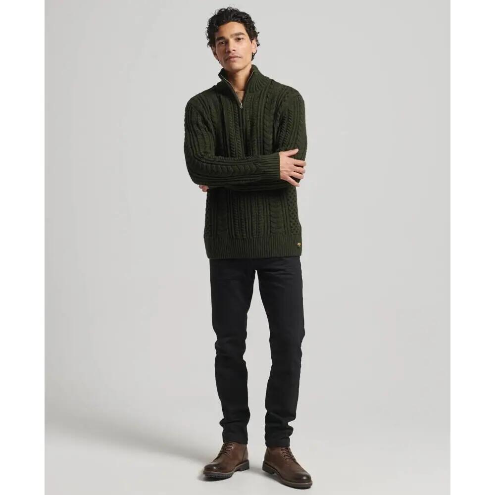 1/2 rits gebreide trui Superdry Vintage Jacob 2/4