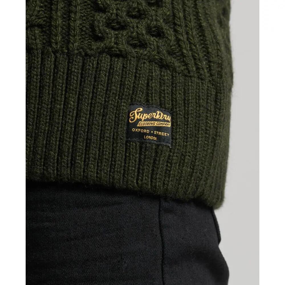 1/2 rits gebreide trui Superdry Vintage Jacob 4/4