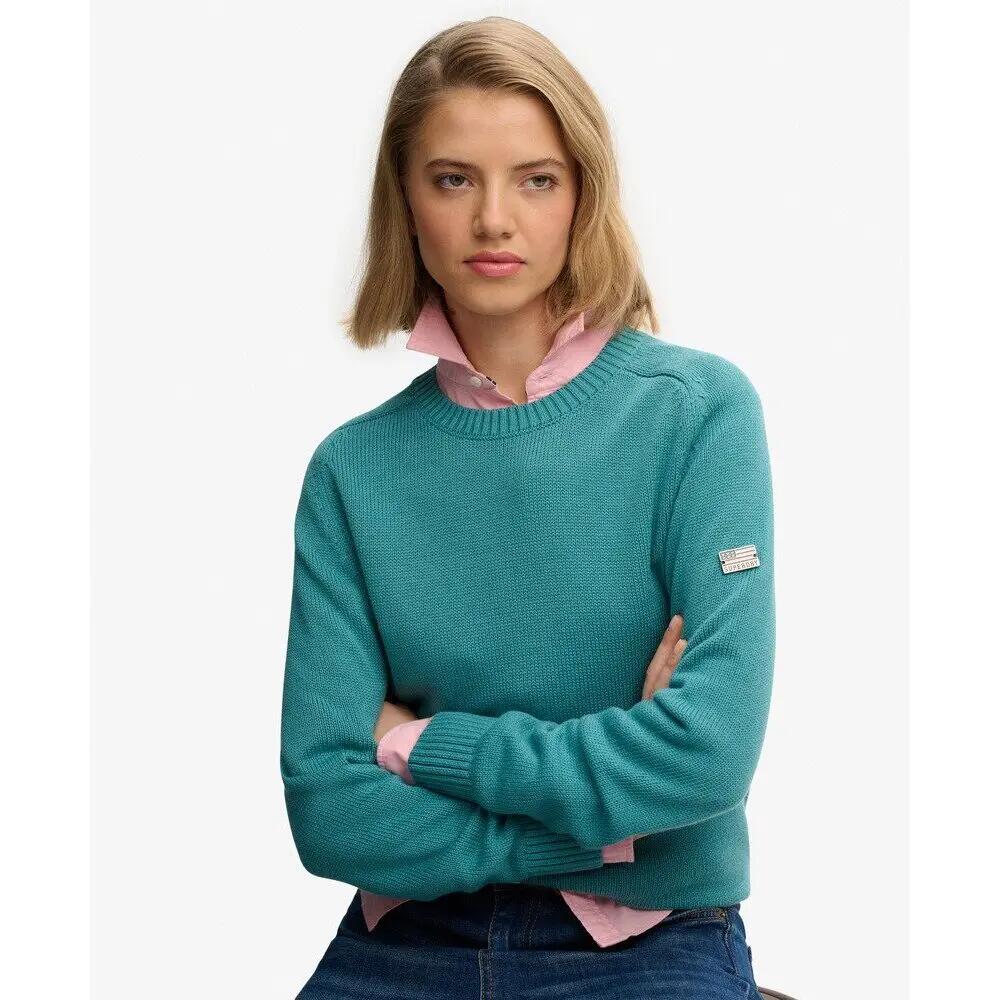 Pull mit Rundhalsausschnitt für Frauen Superdry Slouchy 2/4