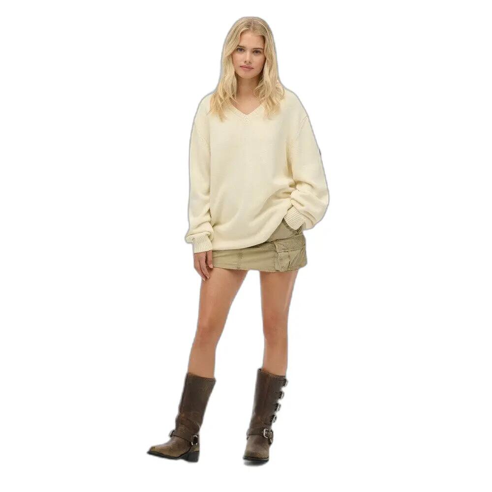 Suéter oversize de cuello en V para mujer Superdry 2/6
