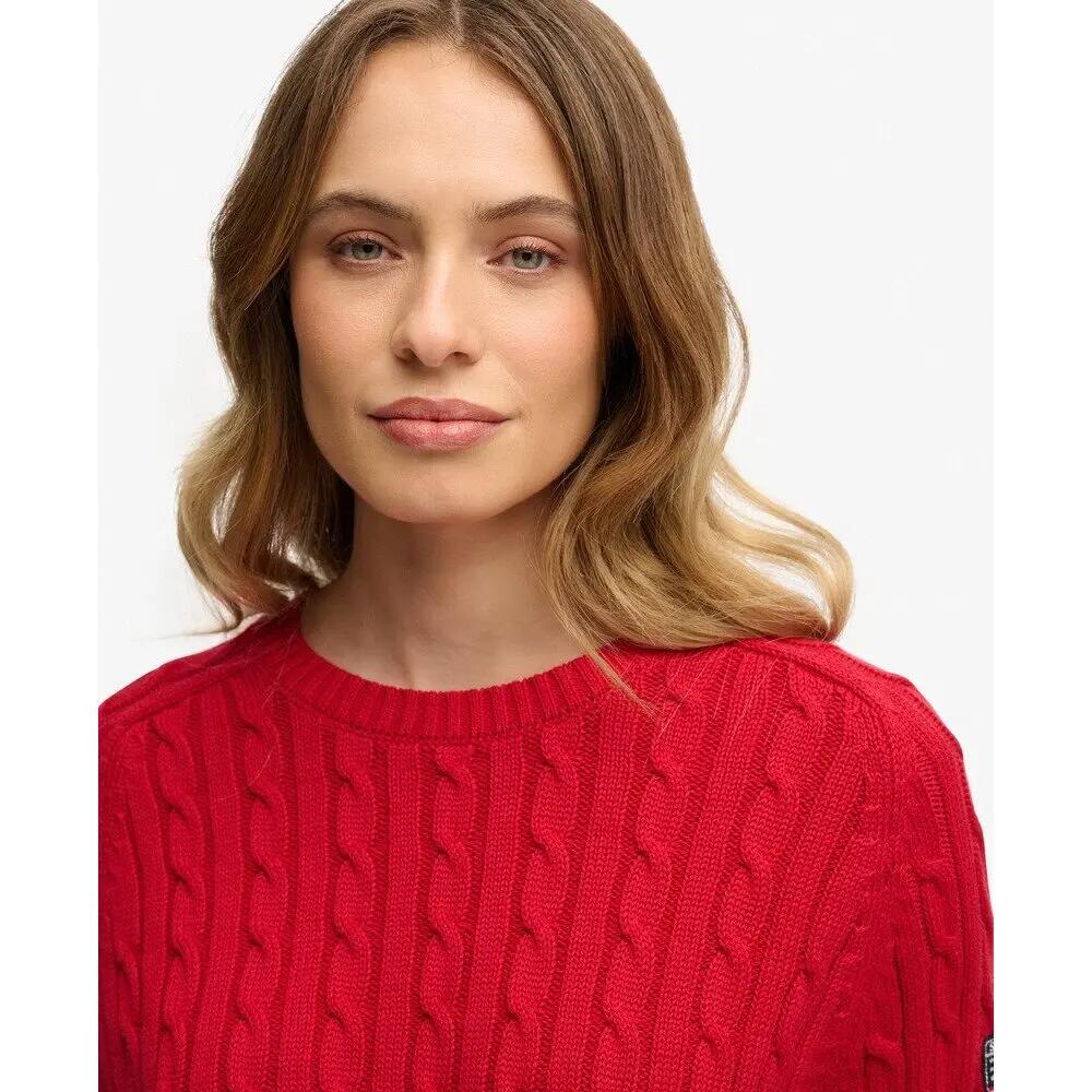 Jersey de punto trenzado casual mujer Superdry 5/5