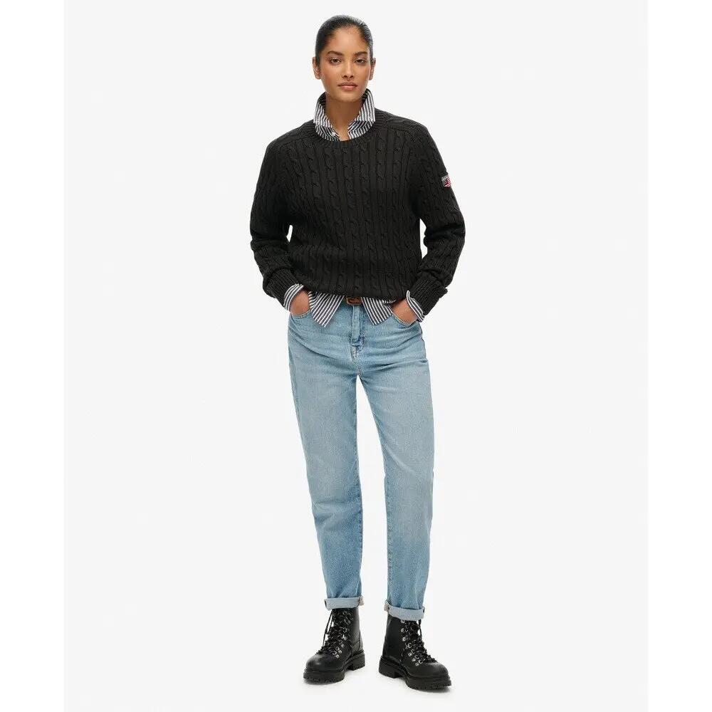 Pull torsadée ample femme Superdry 3/6