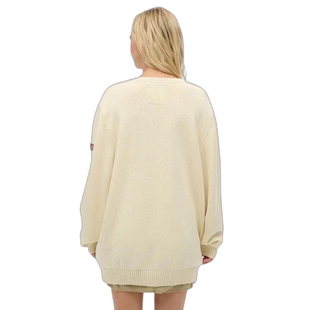 Suéter oversize de cuello en V para mujer Superdry 4/6