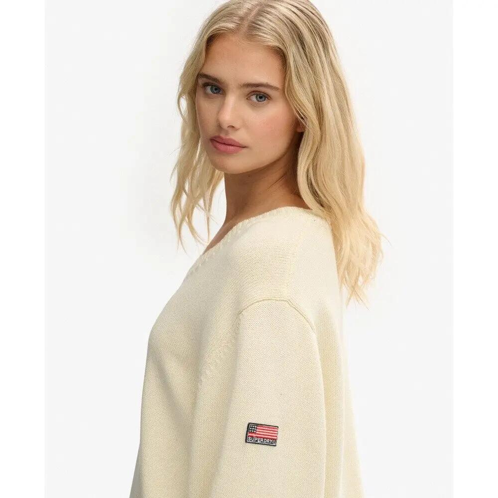 Suéter oversize de cuello en V para mujer Superdry 6/6