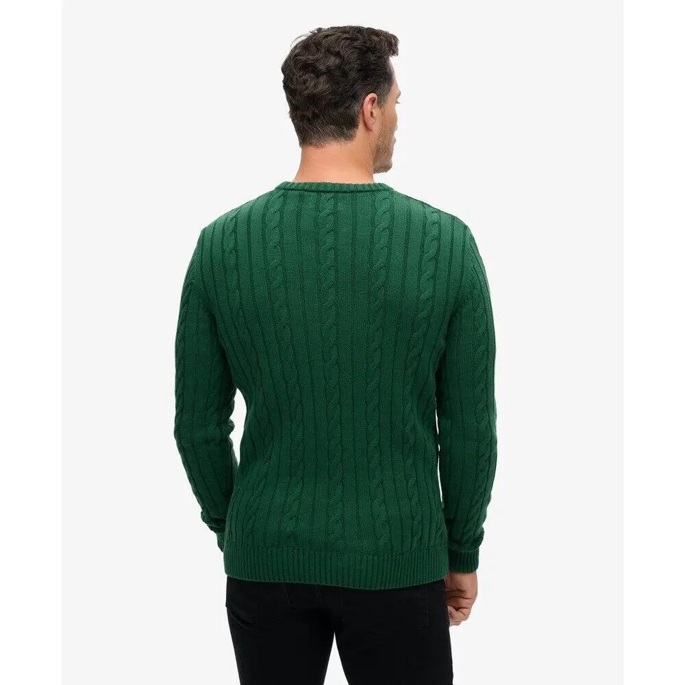 Pull en maille torsadée classique en coton Superdry 4/6