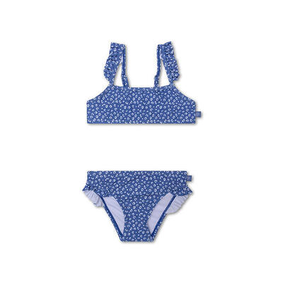 Bikini - blauw - leopard