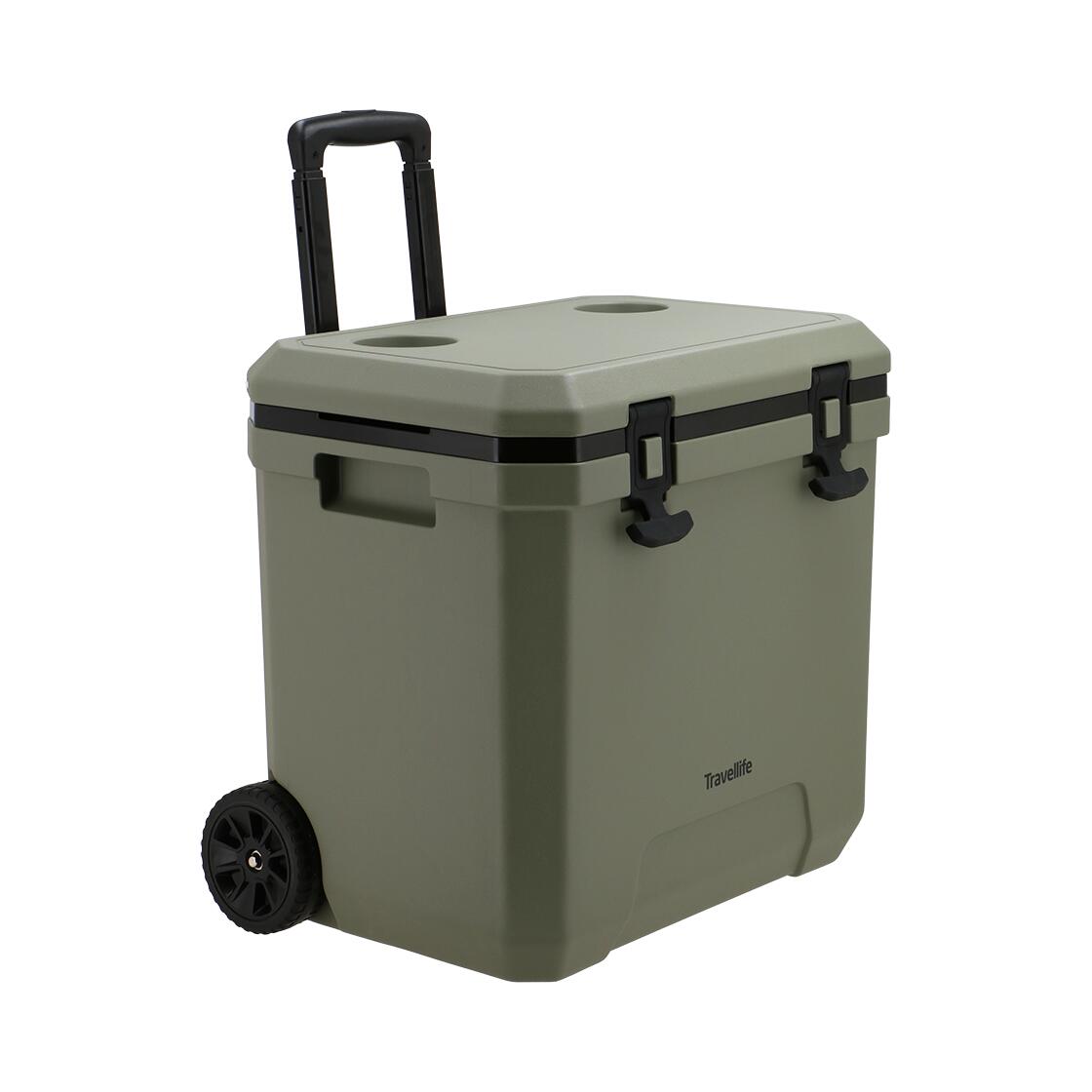Travellife Magnus cool box 36 ltr green mit Rädern 2/7