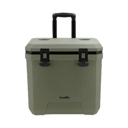 Travellife Magnus Koelbox 36 ltr green met wielen