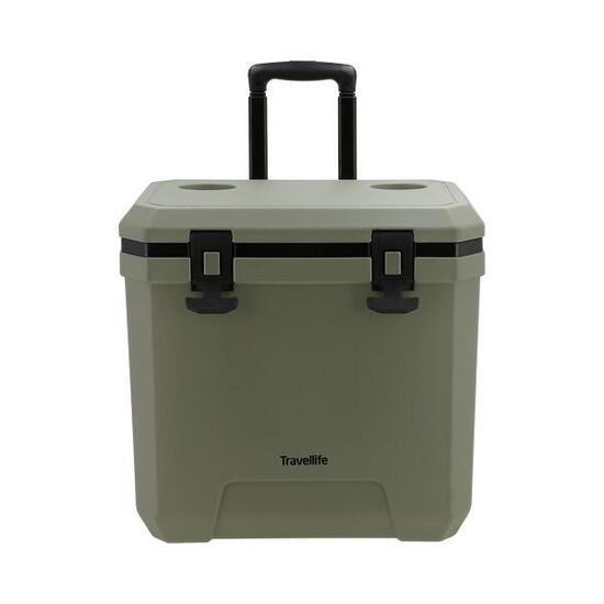 Travellife Magnus Koelbox 36 ltr green met wielen