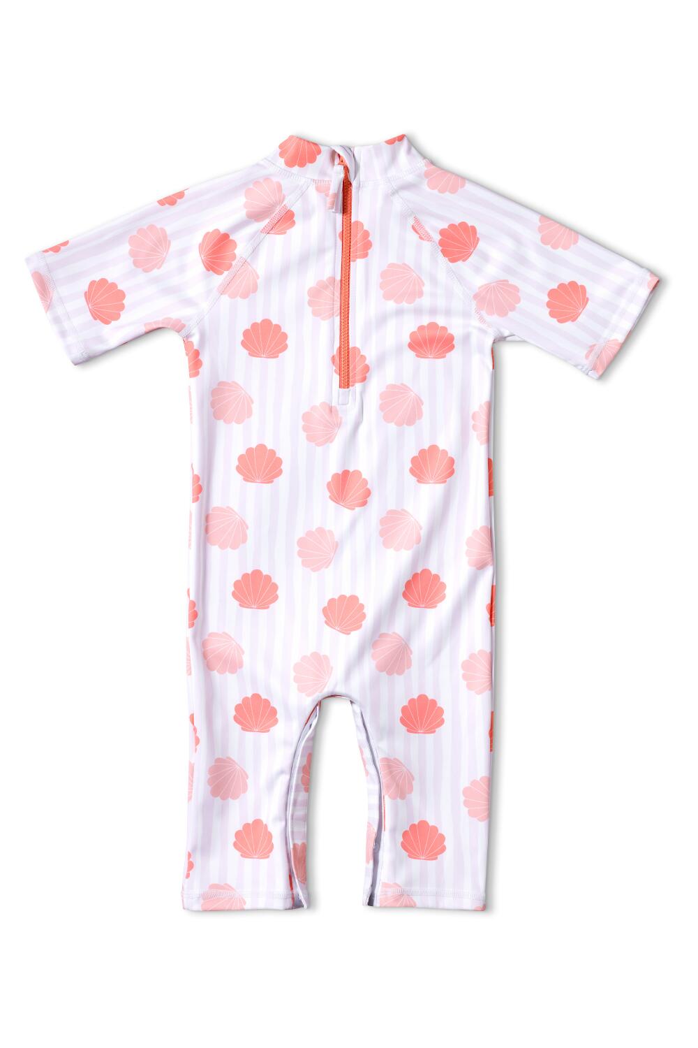 Combinaison de bain anti-UV manches courtes Bébé (6-18 mois) Rose, Pacific 2/2