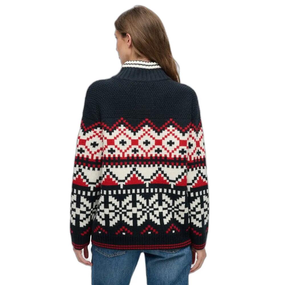 Pull Halbarm Damen Superdry Intarsia 4/5