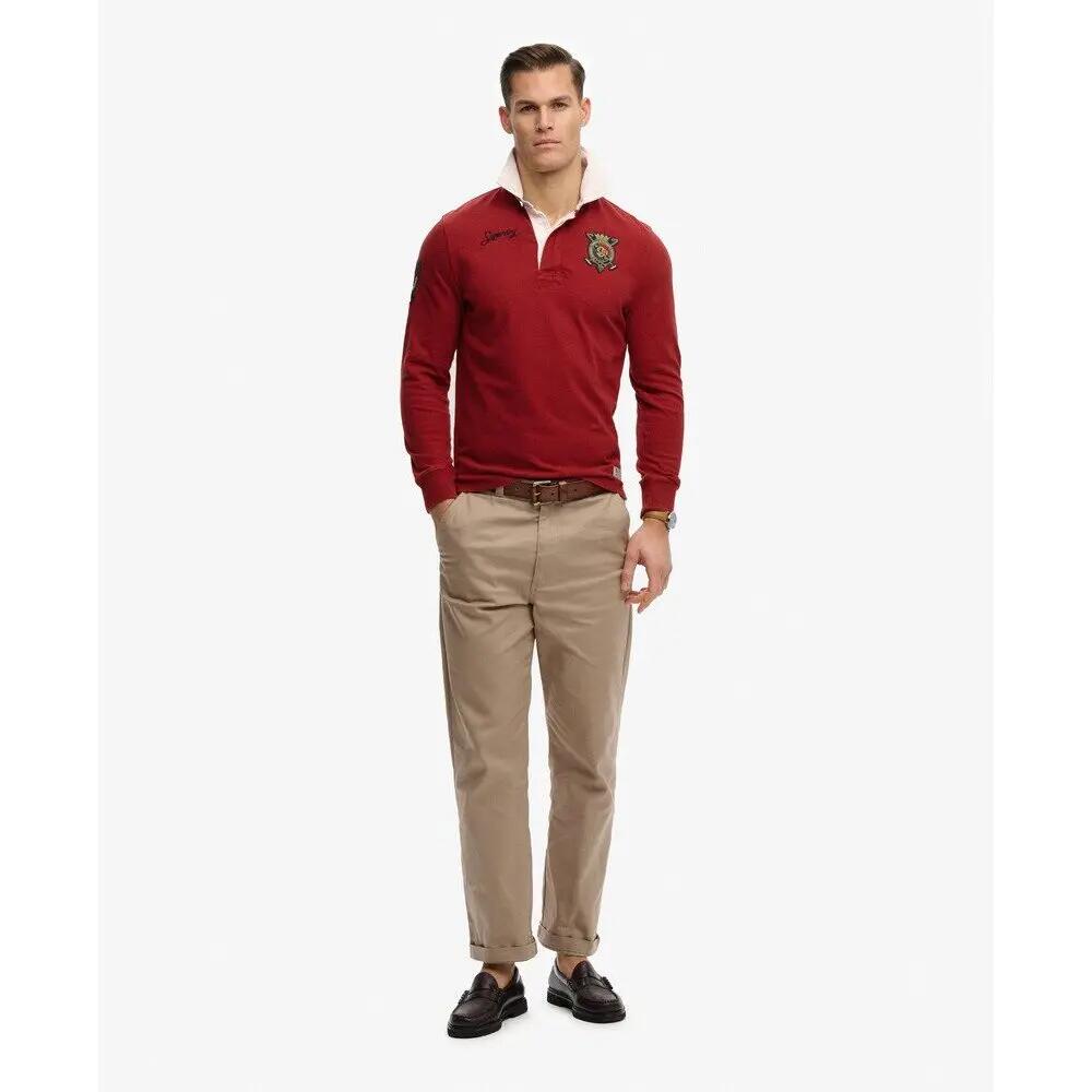 Polo manches longues à double emblème longues Superdry 4/7