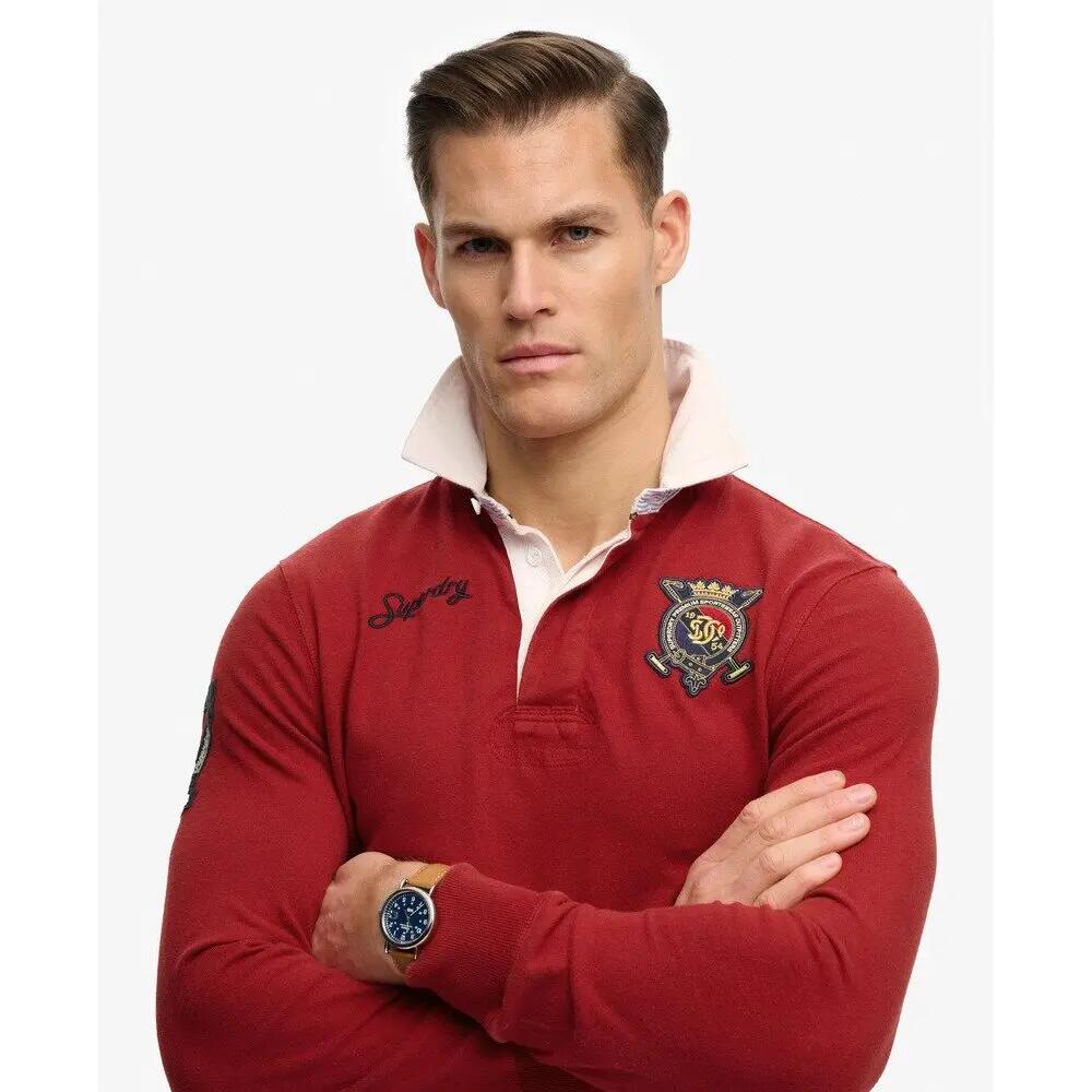 Polo manches longues à double emblème longues Superdry 6/7