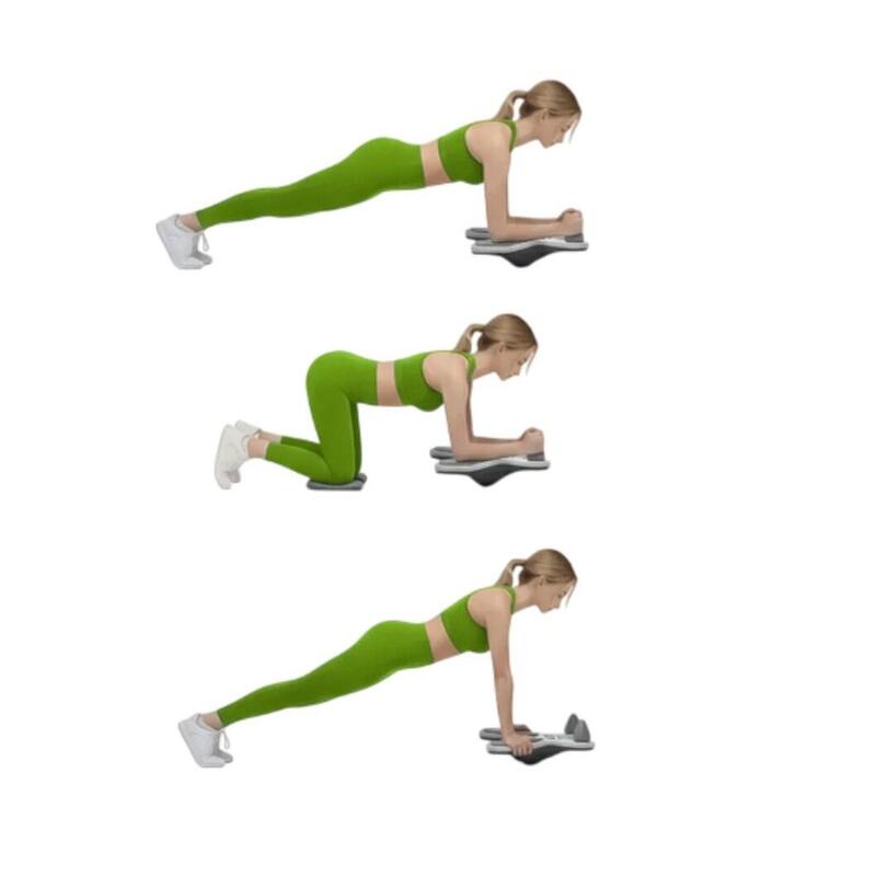 Placa echilibru multifunctionala fitness, reversibila, 41 x 52 cm