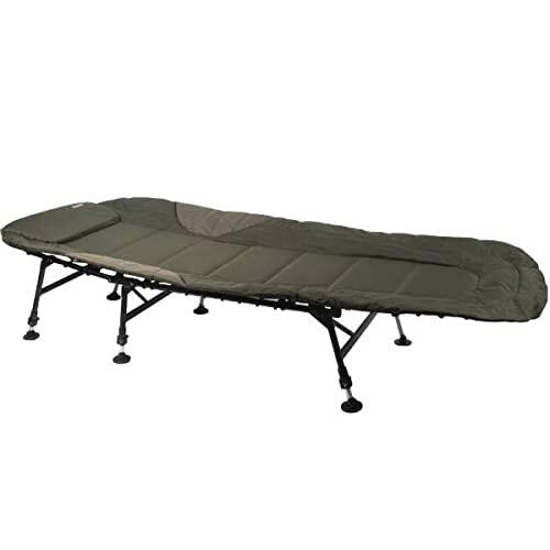Traxis Flat-Bed Stretcher Lit camping pliable 200x73x30/42 Vert