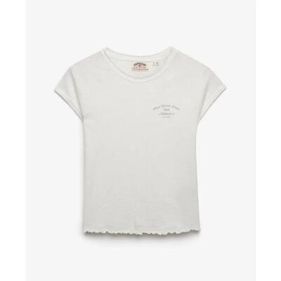 Dames-t-shirt superdry graphique slub athletic essentials