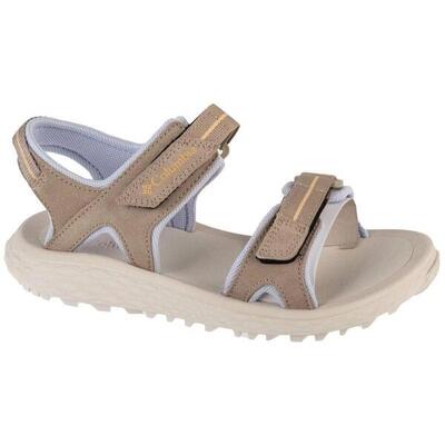 Dames konos suède sandalen (canvas bruin/sneeuwjacht)