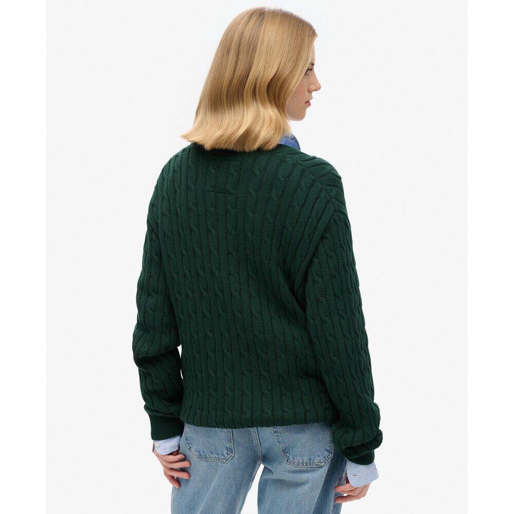 Pull oversize torsadé à col V femme Superdry 4/6
