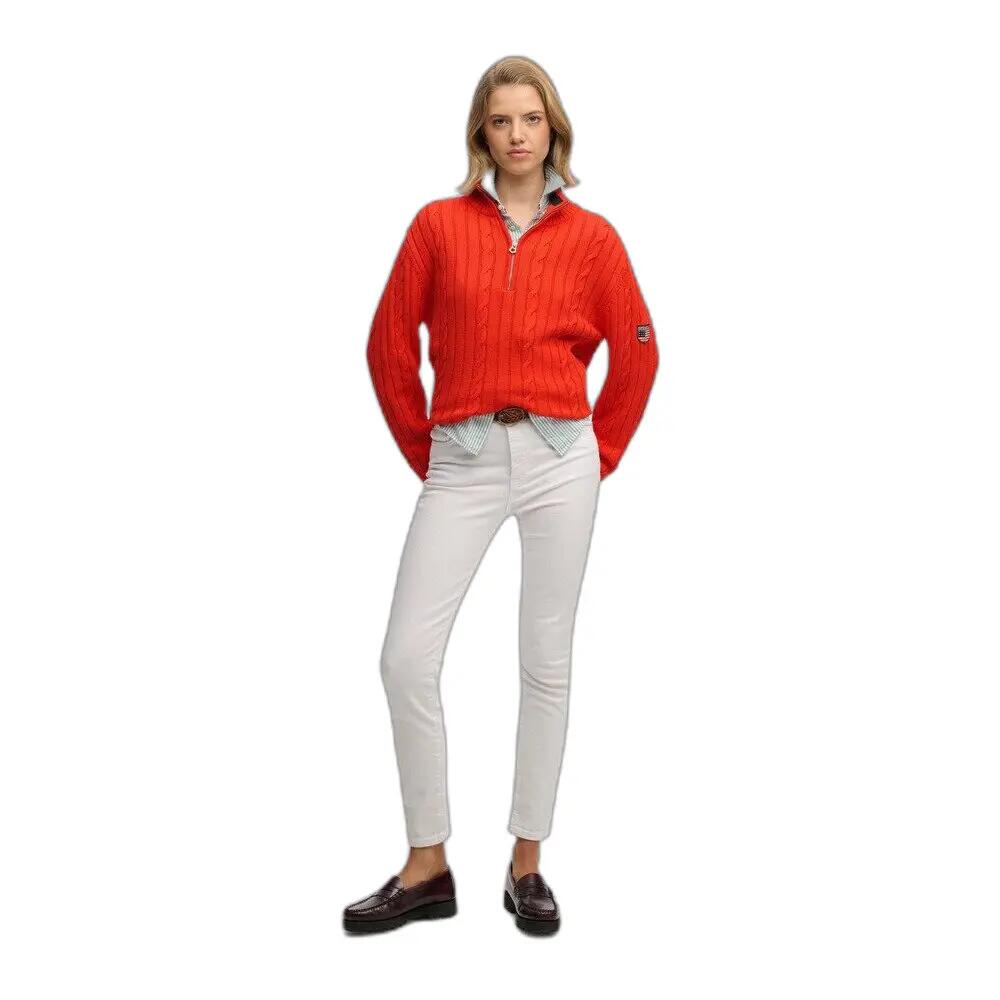 Damen lässiger Strickpullover mit halbem Reißverschluss Superdry 2/6