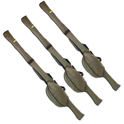 Faith carp tackle hengel foudraal set 3 stuks 12ft - rod sleeves - gevoerd