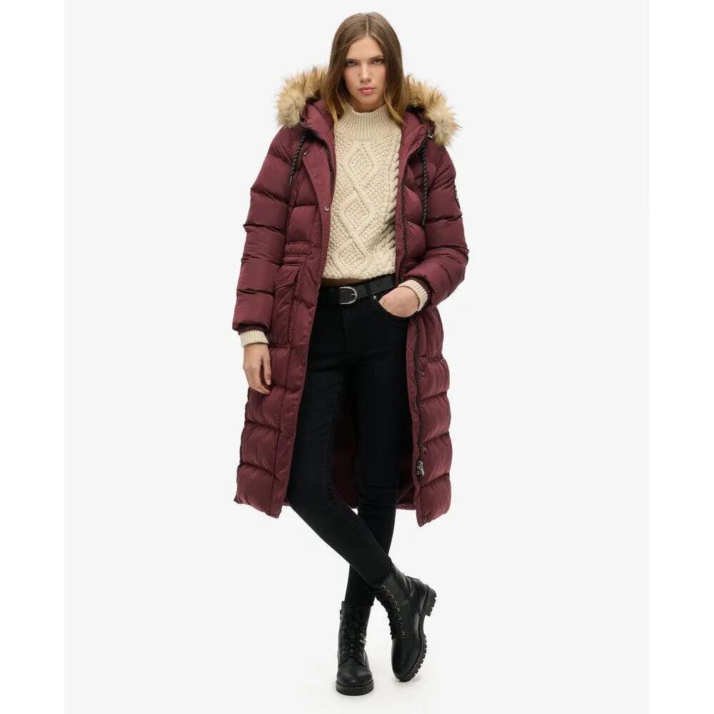 Manteau long en fausse fourrure femme Superdry Everest 2/6