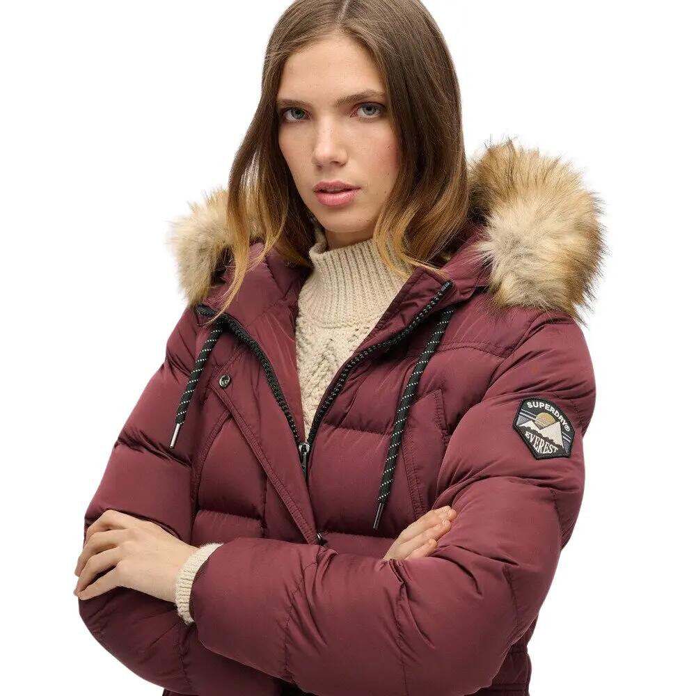 Manteau long en fausse fourrure femme Superdry Everest 5/6