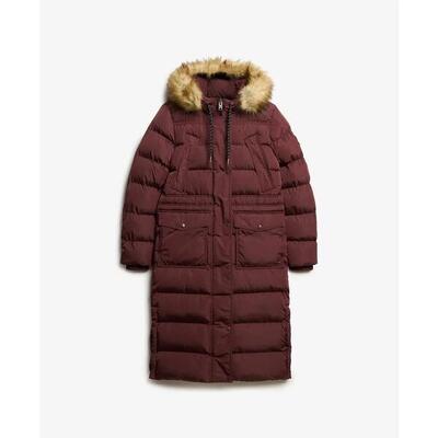 Lang faux fur coat voor vrouwen superdry everest