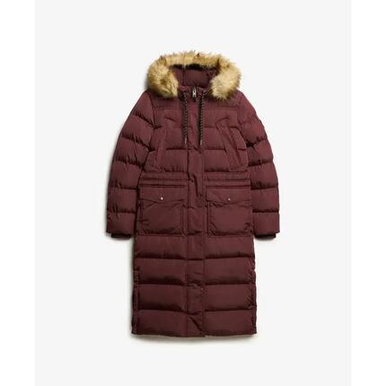 Manteau long en fausse fourrure femme Superdry Everest
